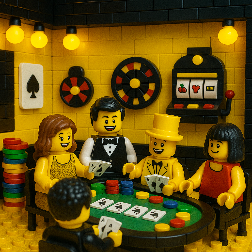 Lego Card Game Casino Scene
